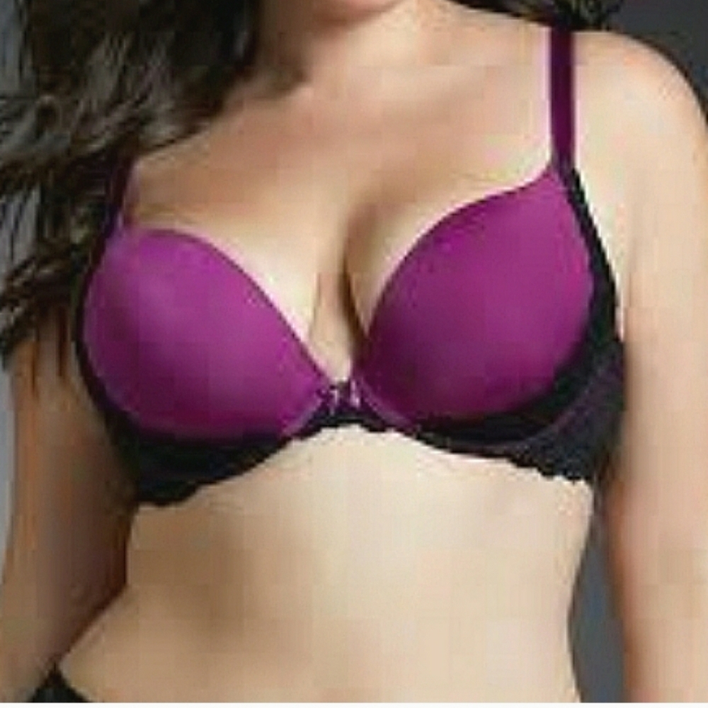 EUC Torrid Plus Size Bra Bundle 1 charcoal, 1 purple, 1 coral - Picture 4 of 7